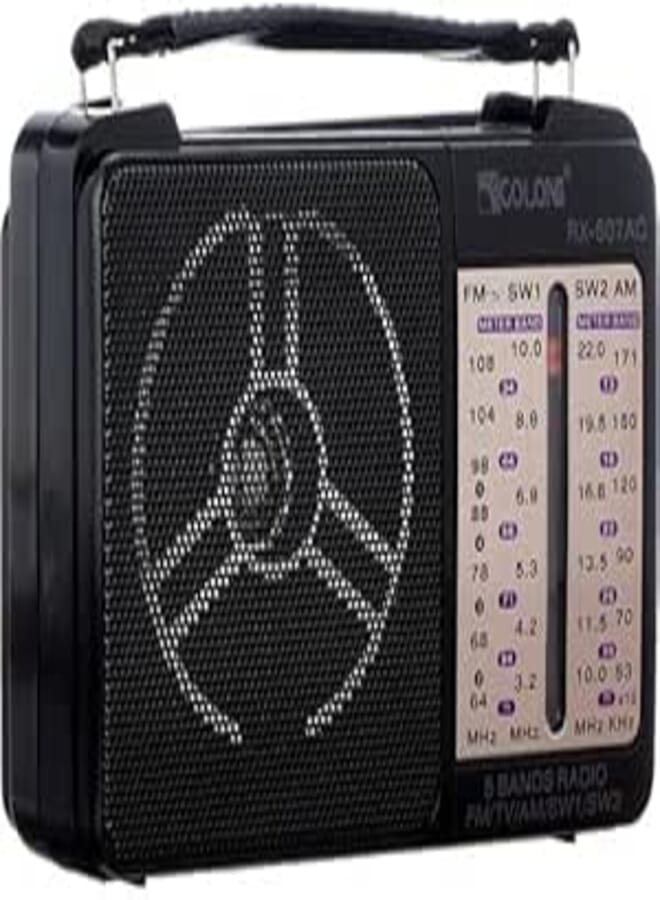 Radio - Golon - FM - AM - Model - RX-607AC - Black